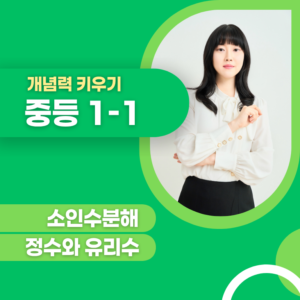 중등 개념력키우기 소인수분해,정수유리수